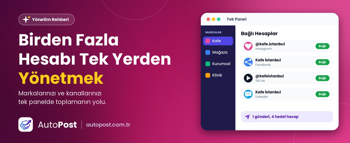 Birden Fazla Sosyal Medya Hesabı Tek Yerden Nasıl Yönetilir?