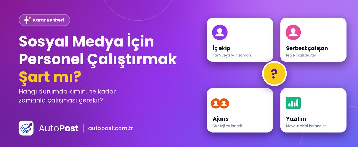 Sosyal Medya Yönetimi İçin Personel Çalıştırmak Şart mı?